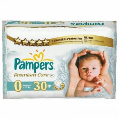 پوشک پمپرز پریما بسته 30 عددی سایز 0  Pampers Prima 1779 Diaper Size 0 Pack of 30